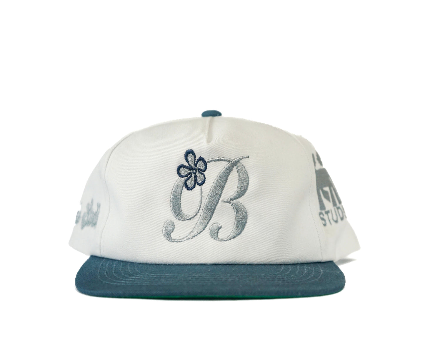 Flower script “B” by Bside Studio (March 2025)Silver/ Faded Navy