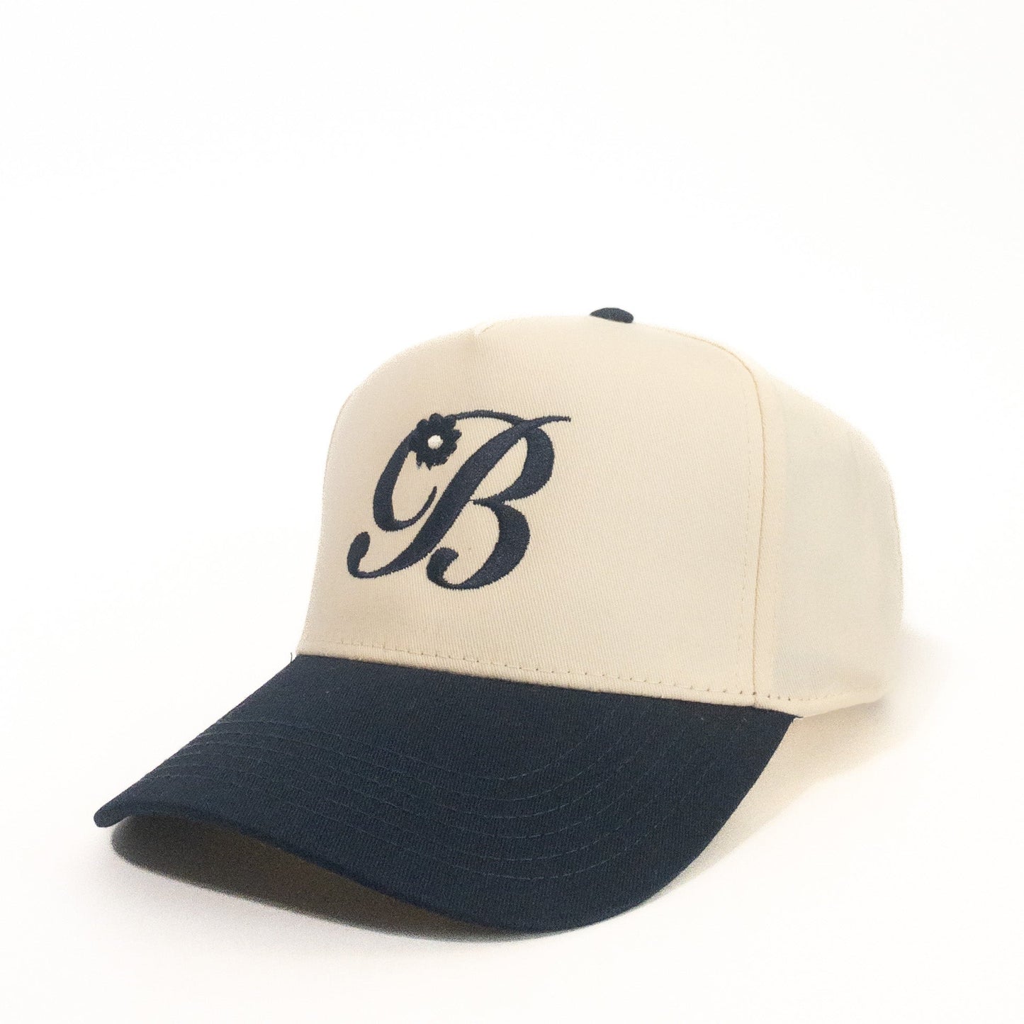 Flower script “B” by Bside Studio (June 2023)”Cream&Navy”