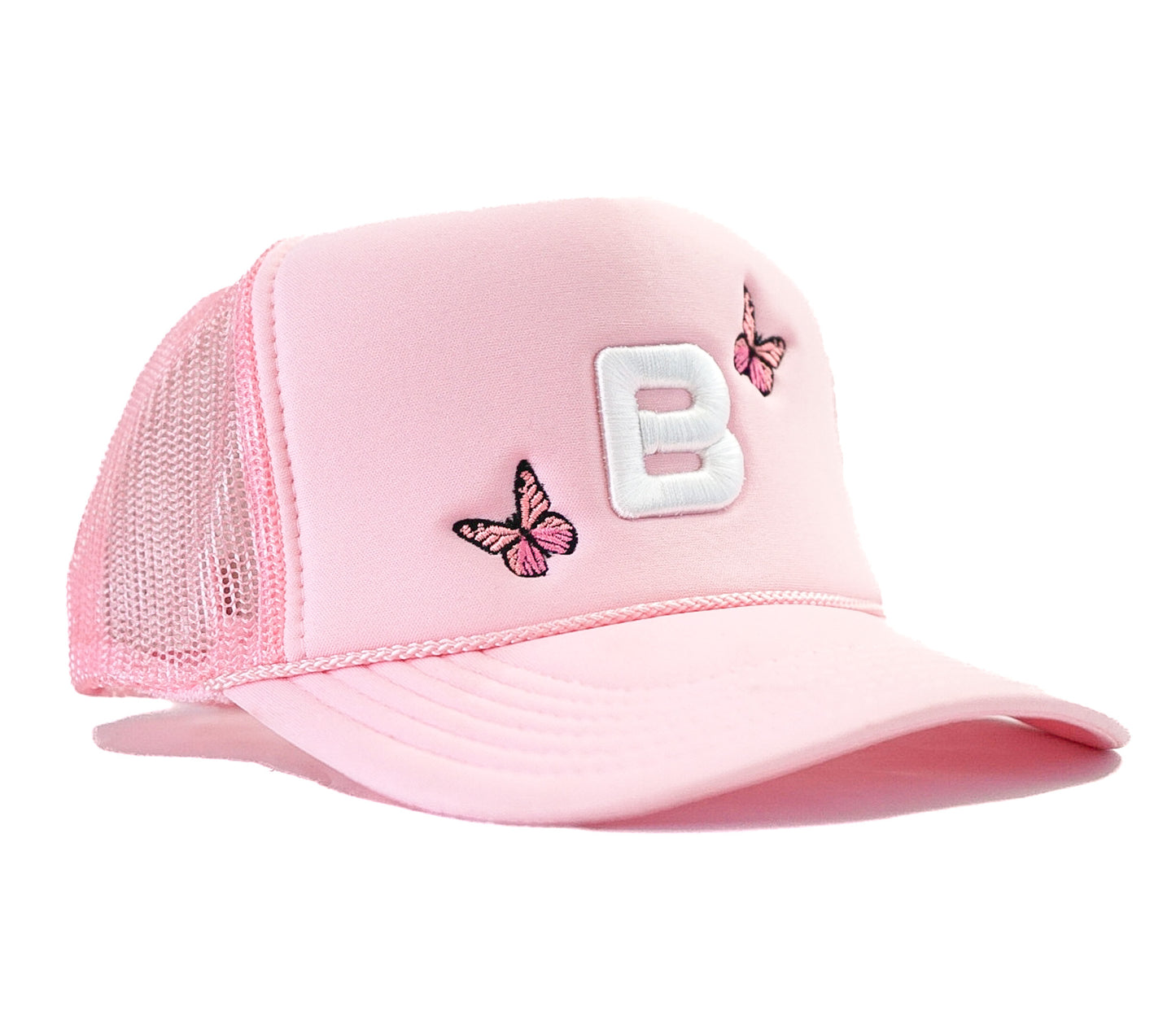 Double Butterfly "B" Cap by Bside Studio š¦ Trucker āPinkā