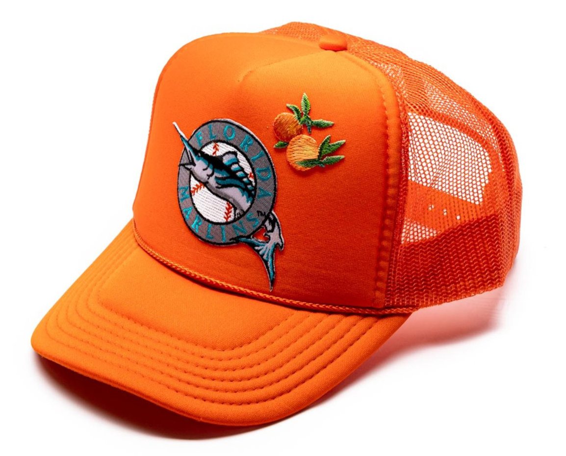 Accessories, Nwot Pro Cap Headgear Miami Marlins Snapback Ballcap Size Os  Orange