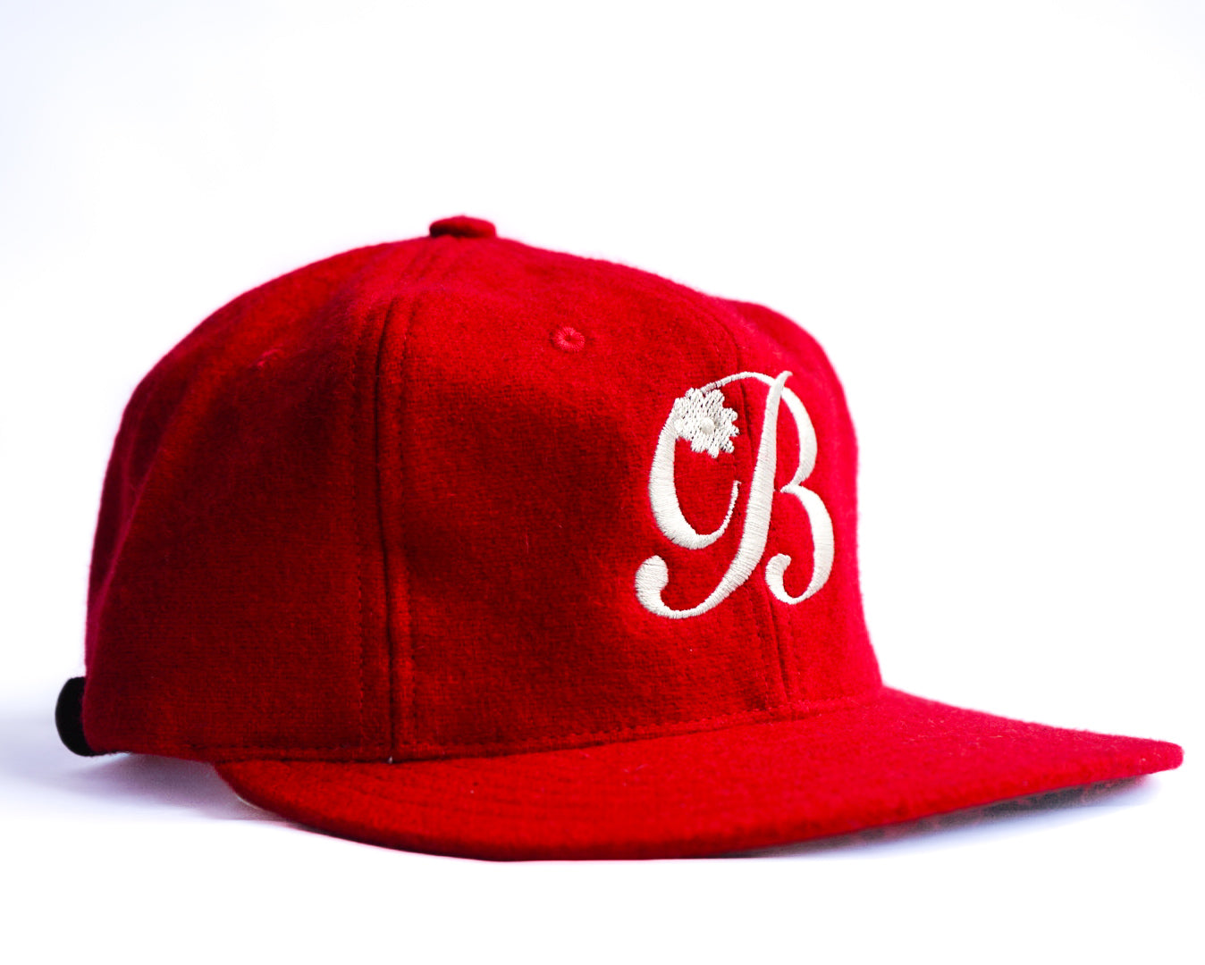 Flower script “B” by Bside Studio (Dec 2025)Deep Red/Ivory white