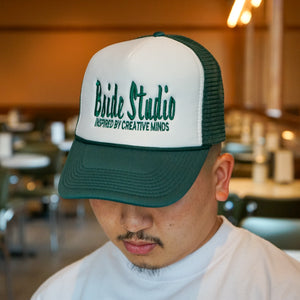 Caps & Coffee by Bside Studio (Sept 2023)Green/White Trucker