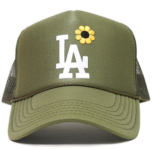 LA🌻 Olive Green Trucker