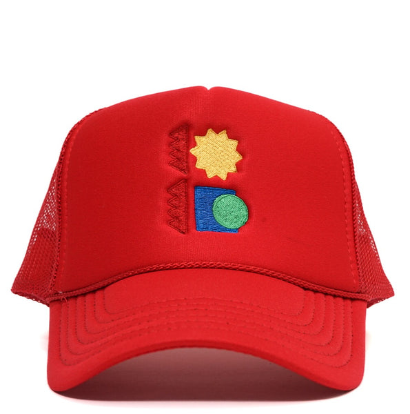 Abstract B Trucker by Bside Studio (Red)
