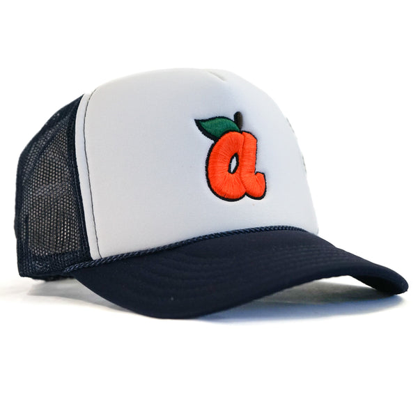 A Peach Trucker by Bside Studio "White/Navy"