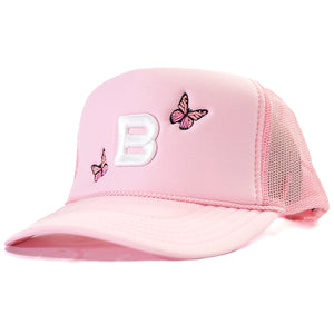 Double Butterfly "B" Cap by Bside Studio 🦋 Trucker “Pink”