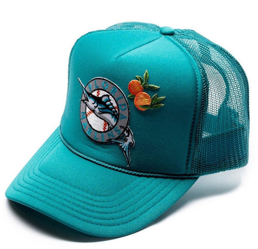 A Florida Marlins Trucker By Bside Studio “Ocean Water”