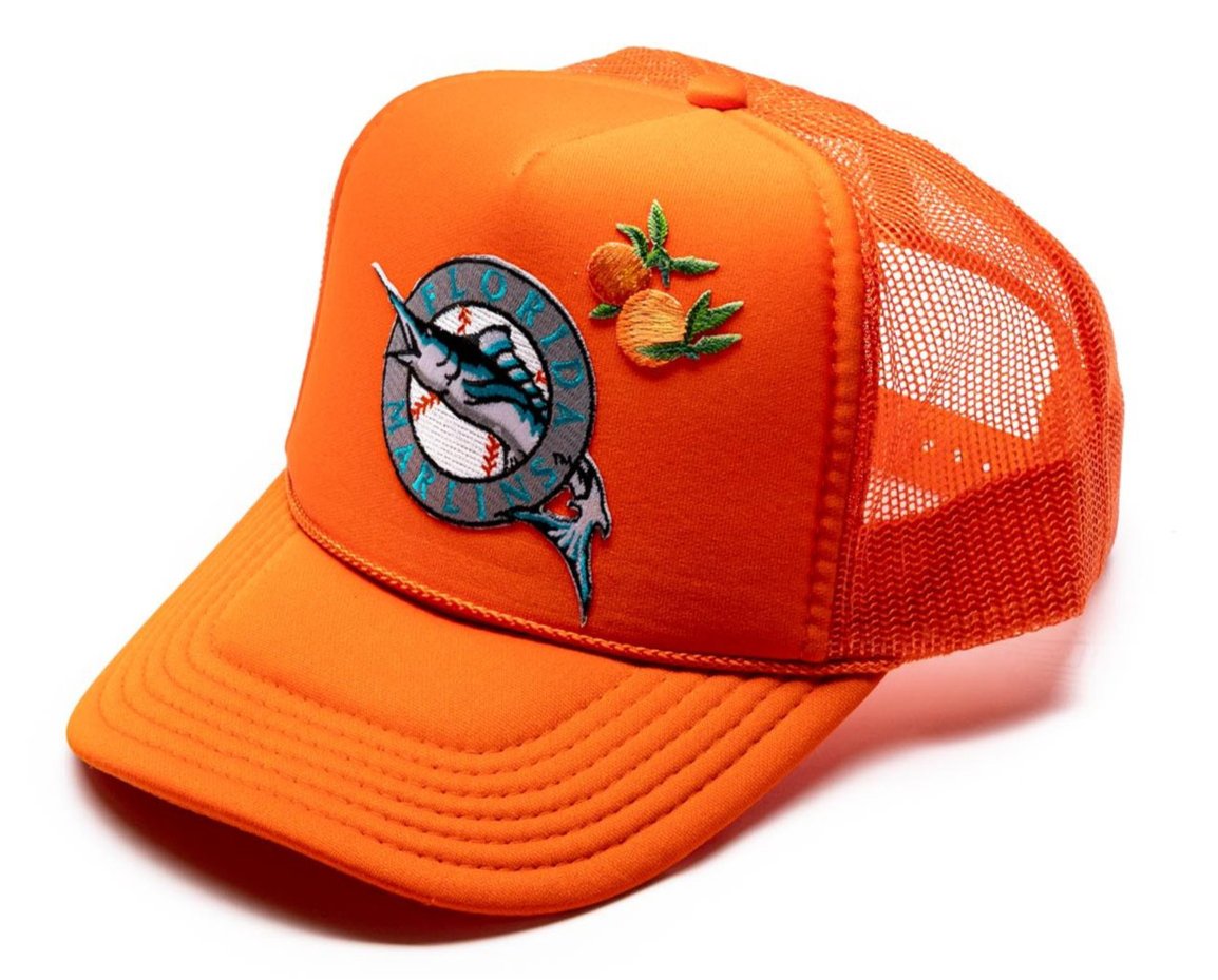 A Florida Marlins Trucker By Bside Studio “Orange” 2020